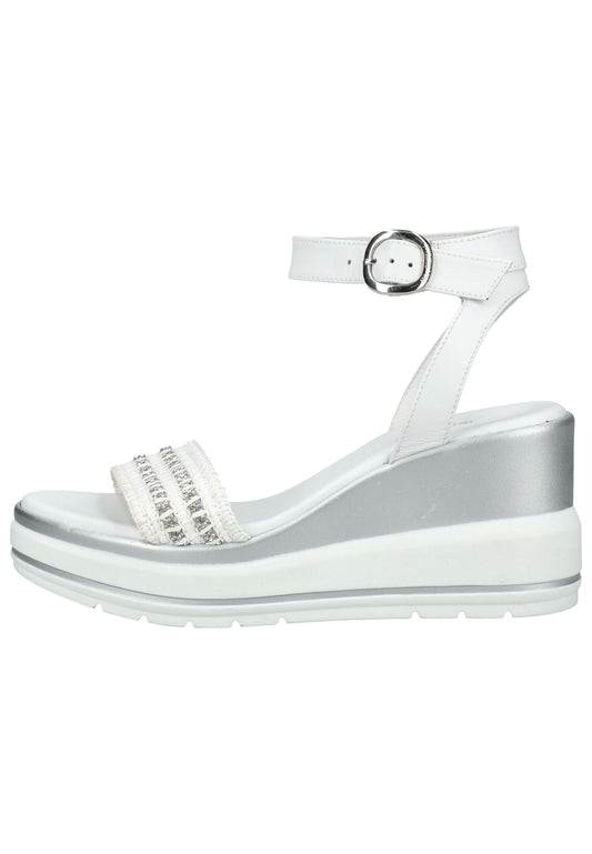 Nero Giardini Sandalen Leder Weiß