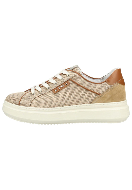 Nero Giardini Sneaker Leder/Textil Hellbraun