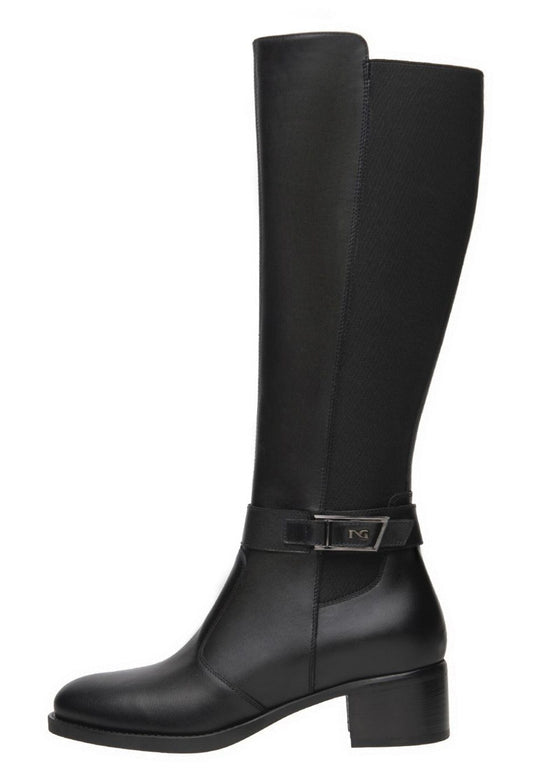 Nero Giardini Stiefel Leder Schwarz