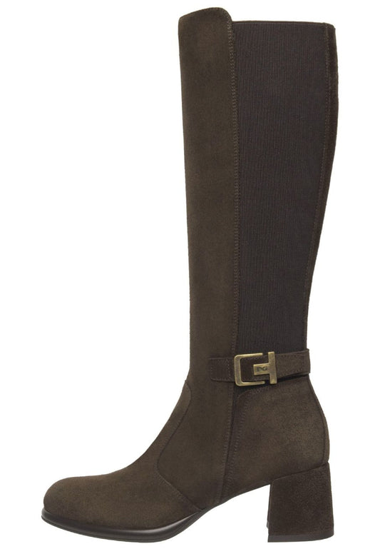 Nero Giardini Stiefel Leder/Textil Dunkelbraun