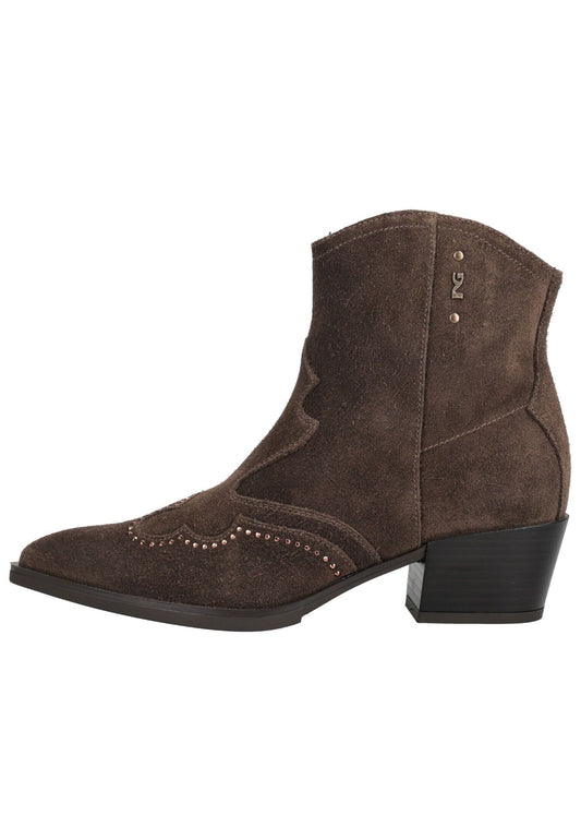 Nero Giardini Stiefelette Veloursleder Dunkelbraun