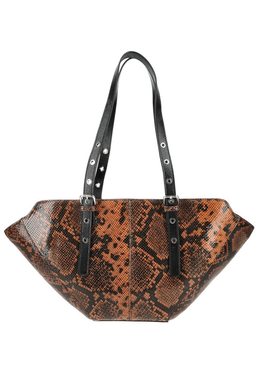 NUNOO Taschen Leder Schwarz/Braun