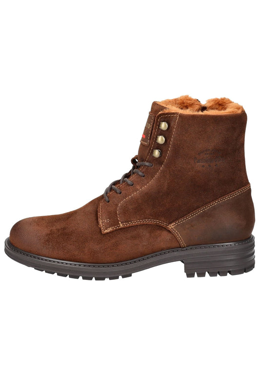 Pantofola d Oro Stiefelette Veloursleder Rotbraun Warmfutter