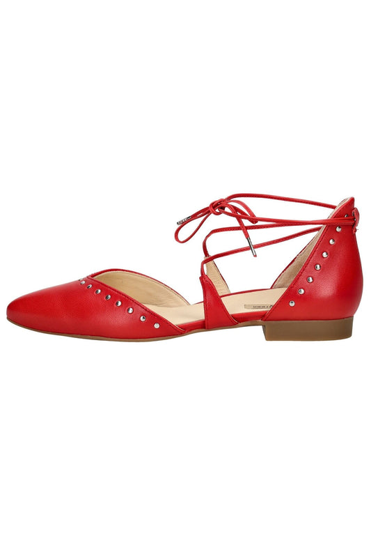Paul Green Ballerinas Glattleder Rot