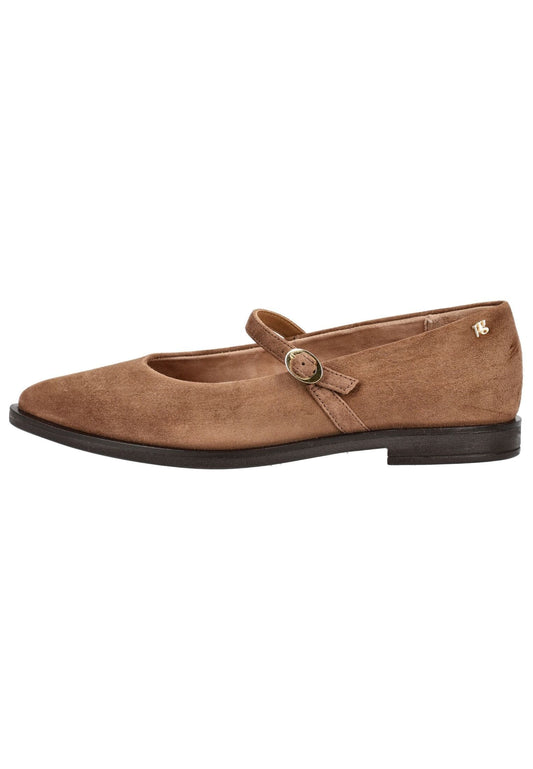 Paul Green Ballerinas Veloursleder Nut