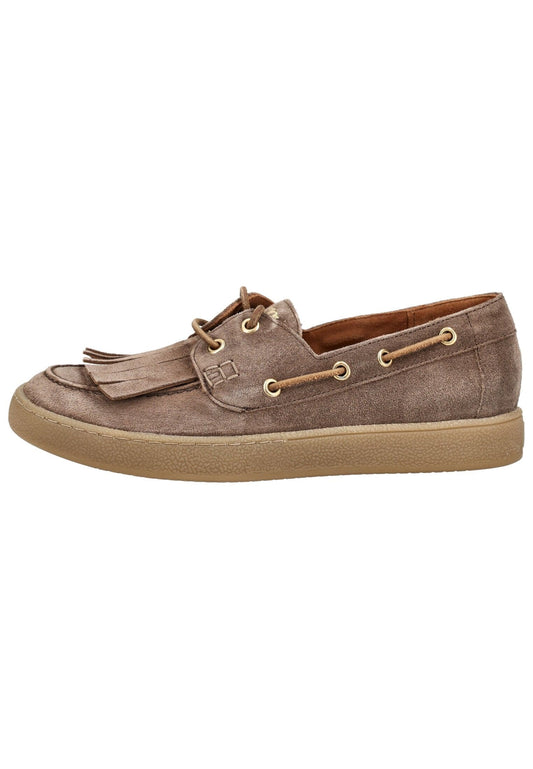 Paul Green Halbschuhe Veloursleder Braun