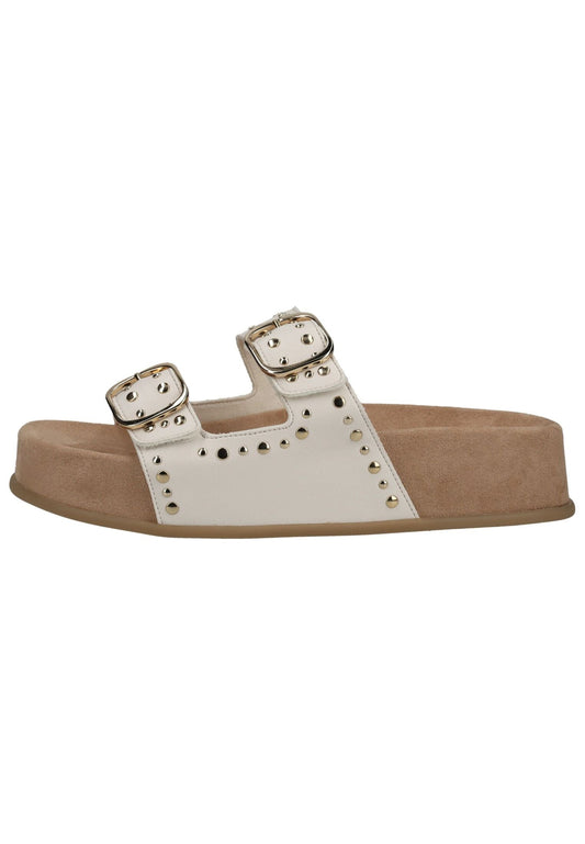 Paul Green Pantoletten Lederimitat Offwhite
