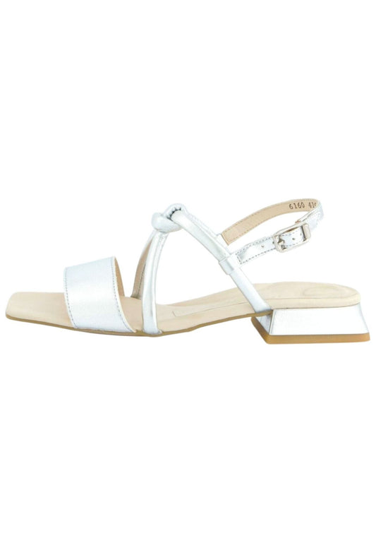 Paul Green Sandalen Lederimitat Metallic Silver