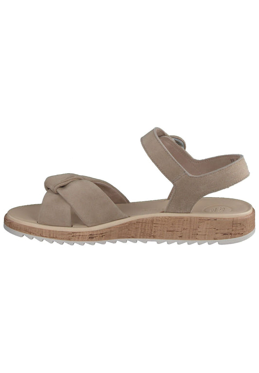 Paul Green Sandalen Veloursleder Champagne