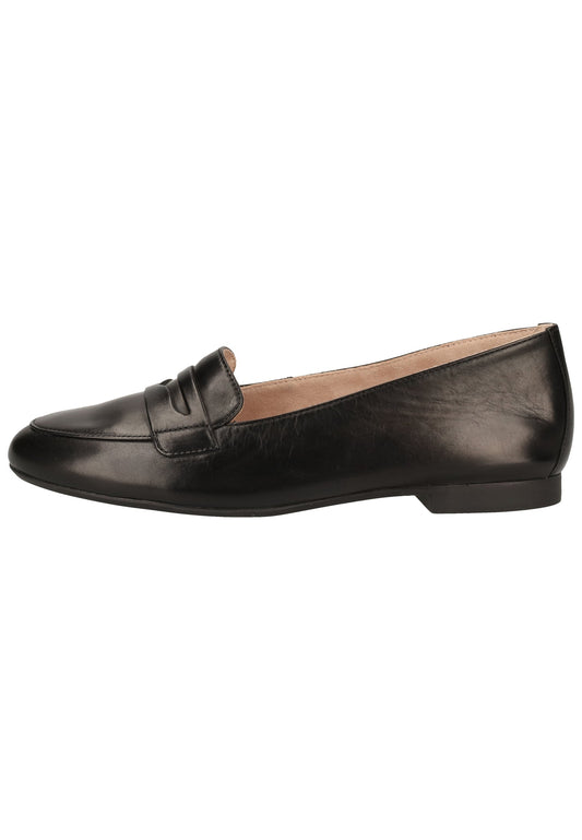 Paul Green Slipper Glattleder Schwarz