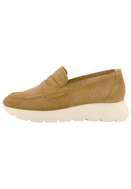 Paul Green Slipper Veloursleder Beige