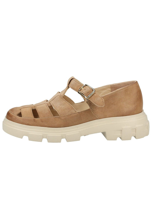 Paul Green Slipper Veloursleder Braun