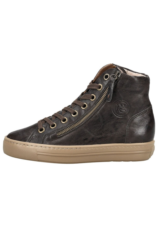 Paul Green Sneaker Glattleder Braun