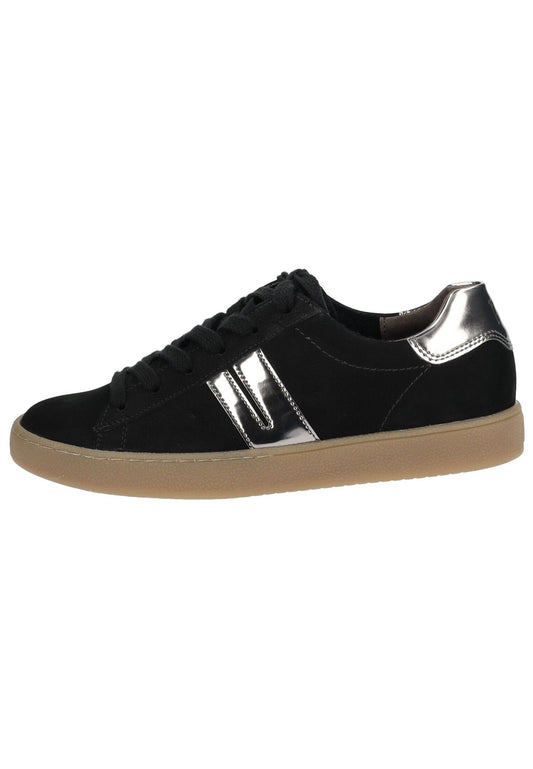 Paul Green Sneaker Leder Schwarz/Silber
