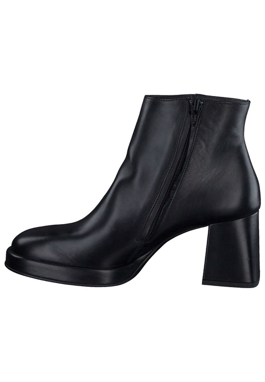 Paul Green Stiefelette Glattleder Schwarz