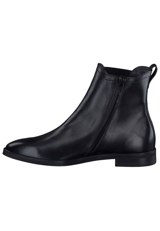 Paul Green Stiefelette Leder/Textil Schwarz