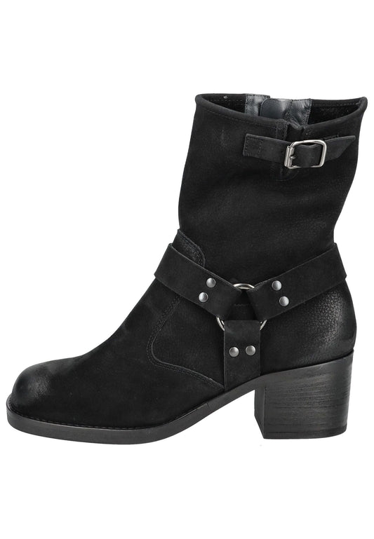 Paul Green Stiefelette Nubukleder Schwarz