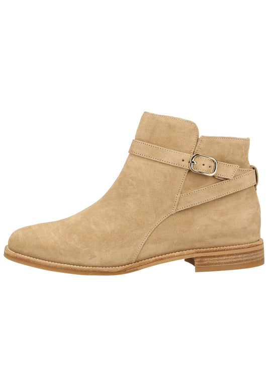 Paul Green Stiefelette Veloursleder Beige