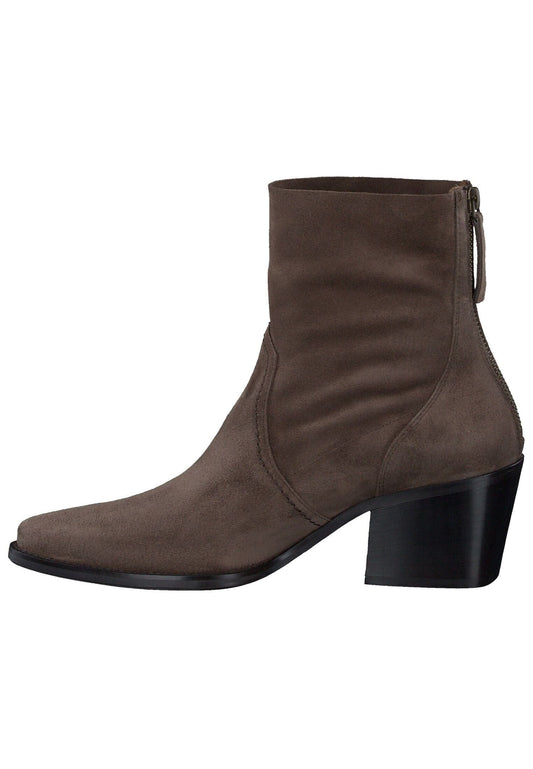 Paul Green Stiefelette Veloursleder Erde