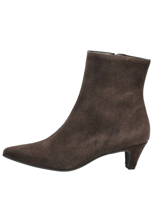 Paul Green Stiefelette Veloursleder Mocca