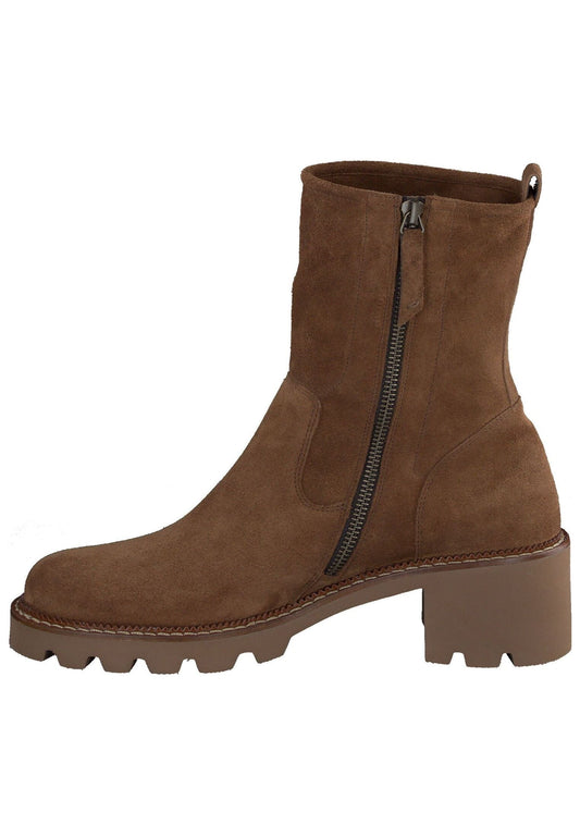Paul Green Stiefelette Veloursleder Toffee