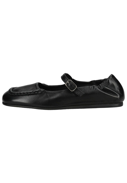 Pavement Ballerinas Leder Schwarz