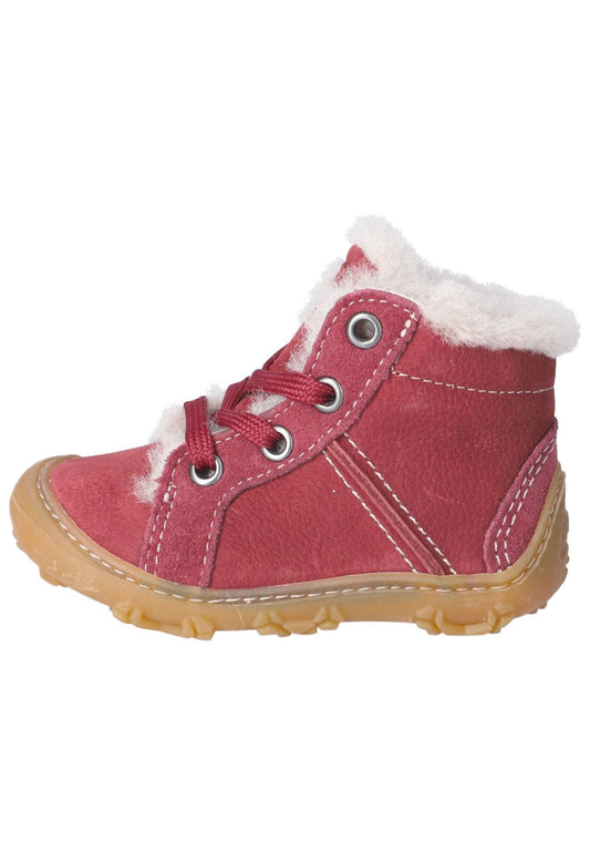 Pepino Stiefelette Leder Burgunder Warmfutter
