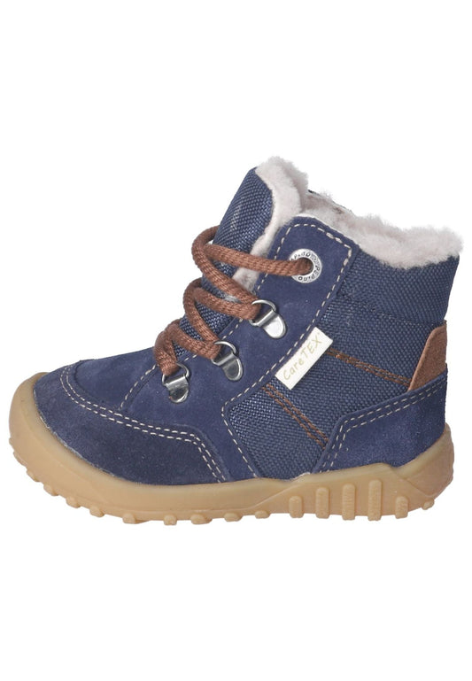 Pepino Stiefelette Leder/Textil Ozean Warmfutter