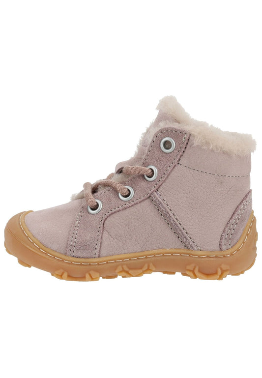 Pepino Stiefelette Leder Violett Warmfutter