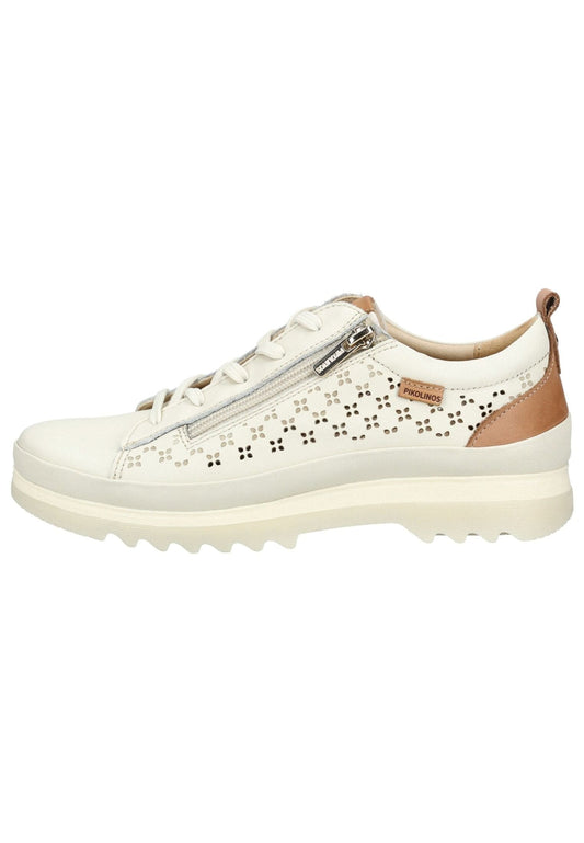 Pikolinos Halbschuhe Leder Weiß/Braun
