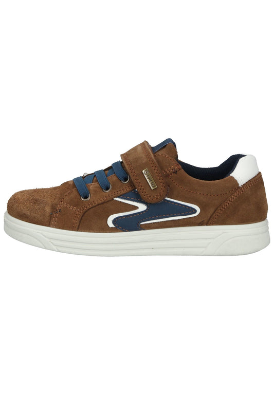 Primigi Sneaker Leder/Fell Braun/Blau