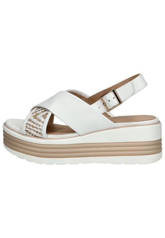 Regarde Le Ciel Sandalen Leder/Textil Weiß