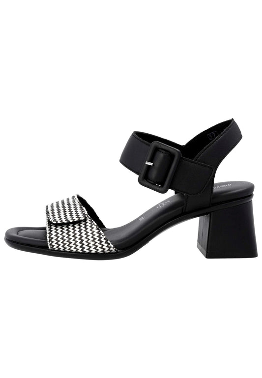 Remonte Sandalen Lederimitat Schwarz