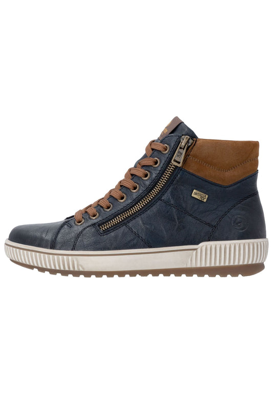 Remonte Sneaker Leder Blau/Braun