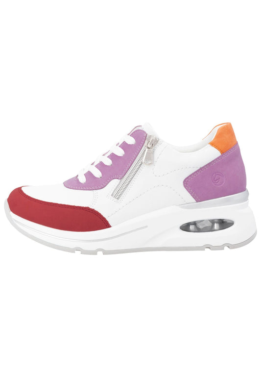 Remonte Sneaker Leder Weiß/Lila