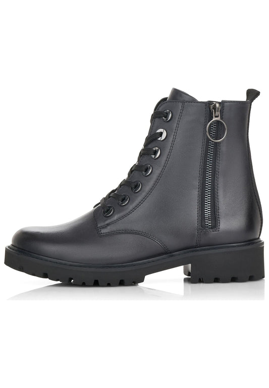 Remonte Stiefelette Glattleder Blau