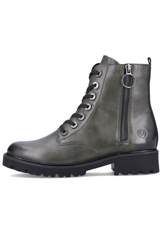 Remonte Stiefelette Glattleder Dunkelgrün