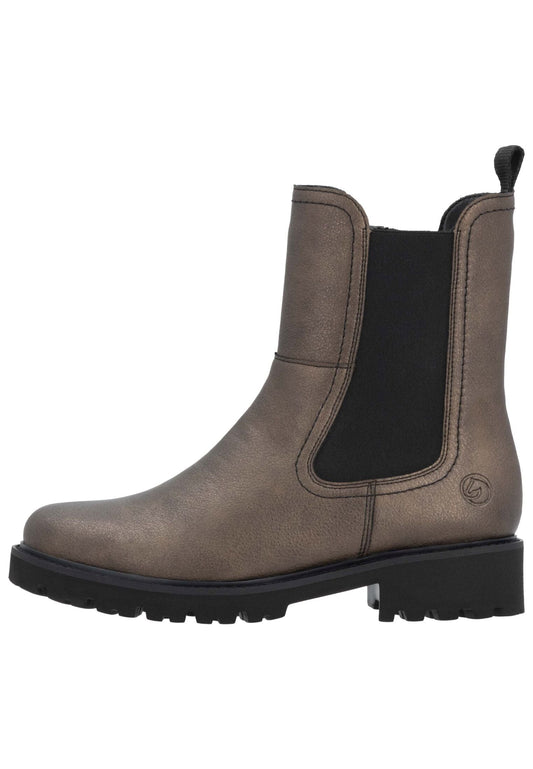 Remonte Stiefelette Leder/Textil Bronze