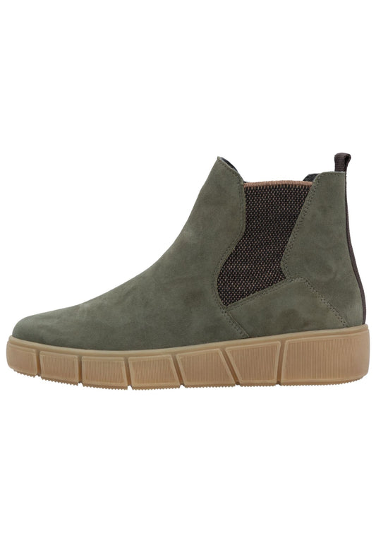 Remonte Stiefelette Veloursleder/Textil Grün/Schwarz