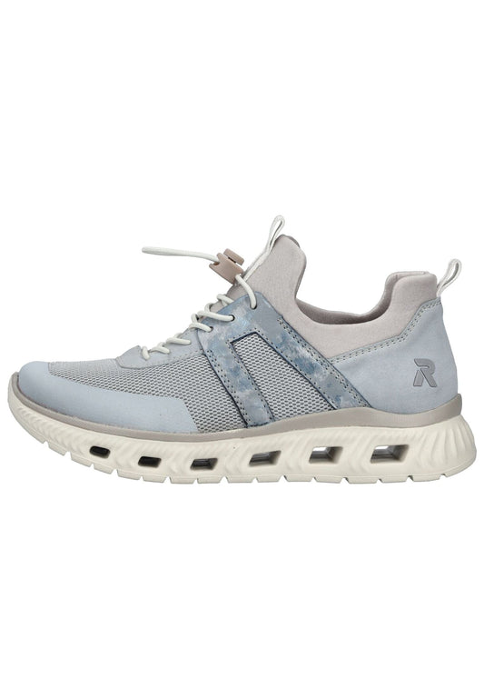 Rieker Sneaker Lederimitat Hellblau