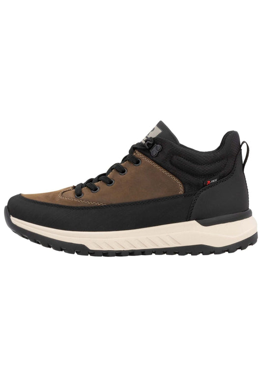 Rieker Sneaker Lederimitat Schwarz/Braun
