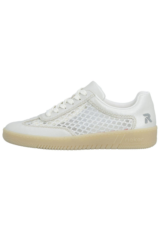 Rieker Sneaker Lederimitat Weiß