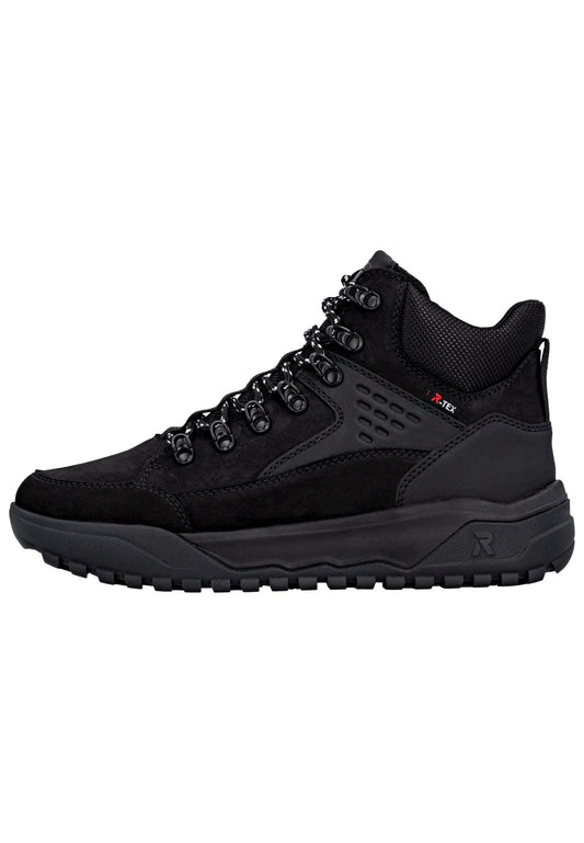 Rieker Stiefelette Leder Schwarz Warmfutter