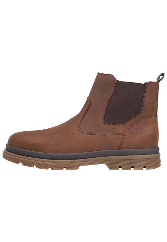 Rieker Stiefelette Leder/Textil Dunkelbraun Warmfutter