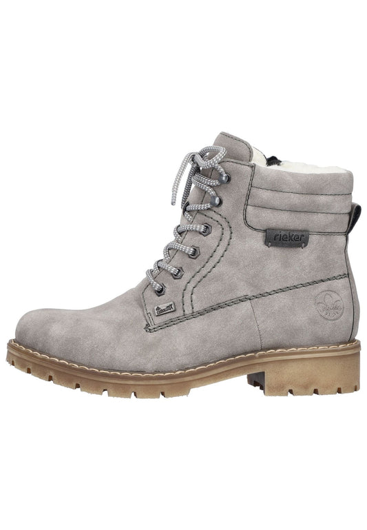 Rieker Stiefelette Lederimitat Grau