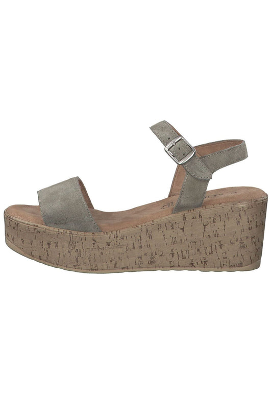 s.Oliver Sandalen Leder Pistachio