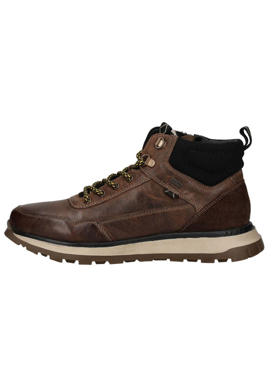 s.Oliver Stiefelette Leder/Textil Cognac