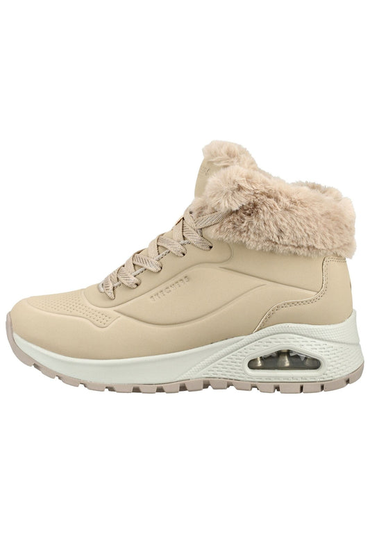 Skechers Sneaker Lederimitat Beige Warmfutter