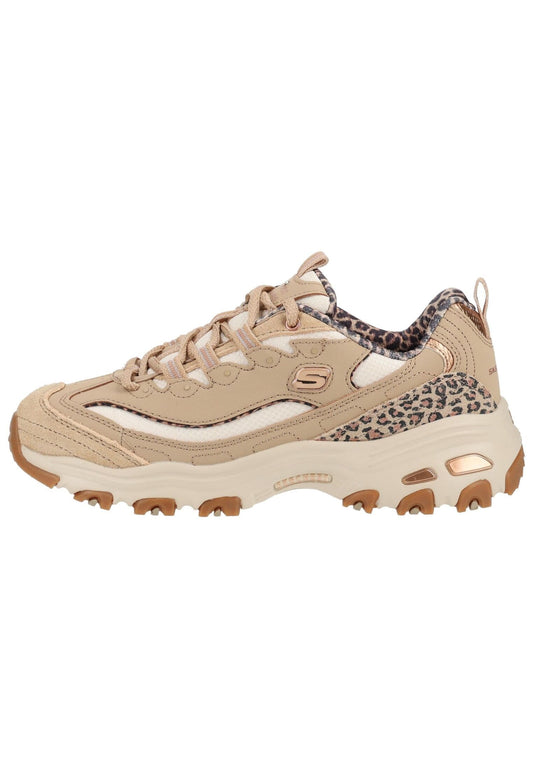 Skechers Sneaker Lederimitat Taupe