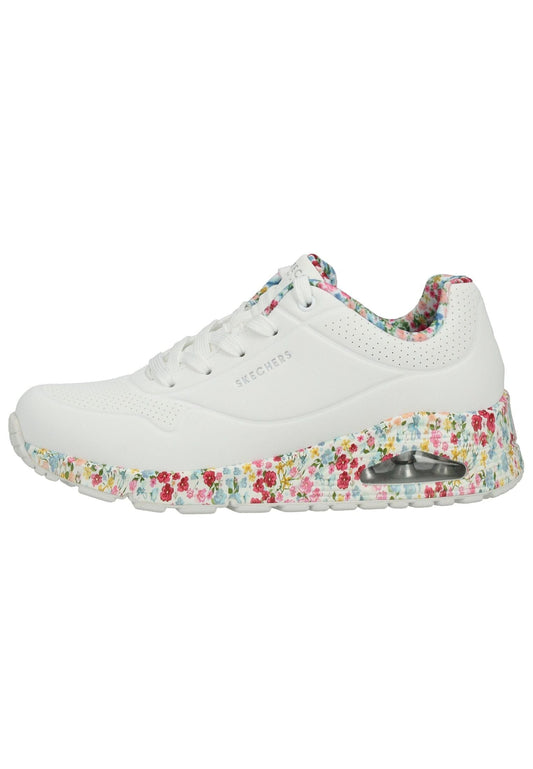 Skechers Sneaker Lederimitat Weiß/Braun